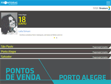 Tablet Screenshot of fronteiras.com